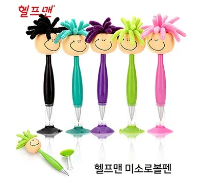 금천구판촉물 프리미엄 고급 제작 업체 3 헬프맨 미소로인형 볼펜