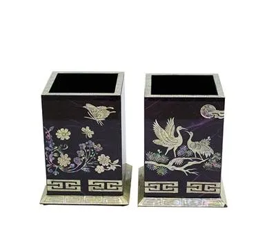 명품자개 홍보물 제작 시 반드시 확인해야 할 품질 체크포인트 4 나빌레라 한지사각연필꽂이