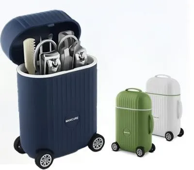 손톱깎이 판촉물 설날 선물용 제작 3 미니 캐리어 케이스 손톱깎이 8종 세트