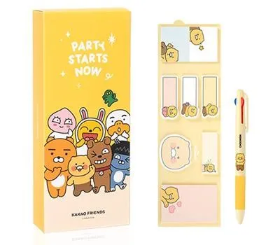 포스트잇 판촉물 케이스형 vs 패드형 디자인 선택 가이드 5 카카오프렌즈 점착메모지 세트2