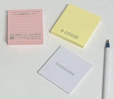 포스트잇 판촉물 제작 2025년 최신 트렌드와 전망 2 70x76mm 노트형 포스트잇 먹1도인쇄