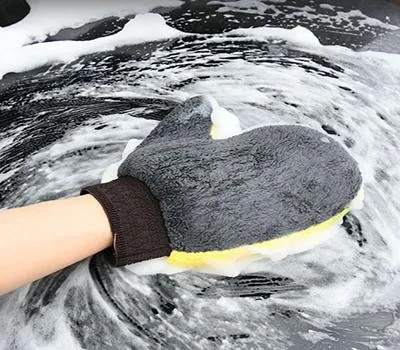 자동차용품 기념품 맞춤 제작으로 기업 브랜딩 완성하기 4 양면 세차 워시 장갑 K2567