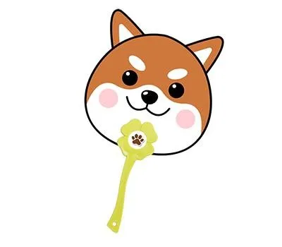 부채 판촉물 국산 vs 수입, 무엇을 선택할까? 3 자유형 네잎클로버 로고 연두 부채