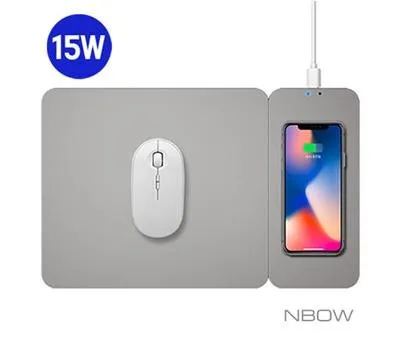 홍천판촉물 제작 시 알아두면 유용한 체크리스 입니다. 3 엔보우 WCPADM 15W 무선충전마우스패드 분리형