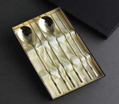 해남판촉물 로컬 크리에이터와 협업하기 5 뱀부 골드 수저 2인용 고급합지케이스