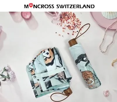 우산 홍보물 MZ세대가 선호하는 디자인 특징 3 몽크로스 호랑이 3단 수동 우산