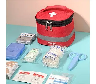 해남판촉물 로컬 크리에이터와 협업하기 4 레드박스 구급파우치 세트