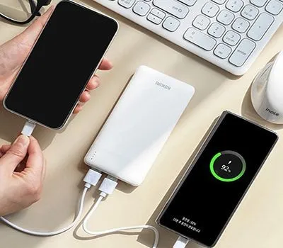 보조배터리 고객이 좋아하는 판촉물, 어떻게 만들까? 2 코끼리 듀얼 슬림팩 10000mAh 보조배터리