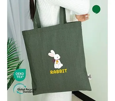 부천판촉물 후기로 검증된 믿을 수 있는 업체 5 오코텍스리사이클 카키 라이트에코백