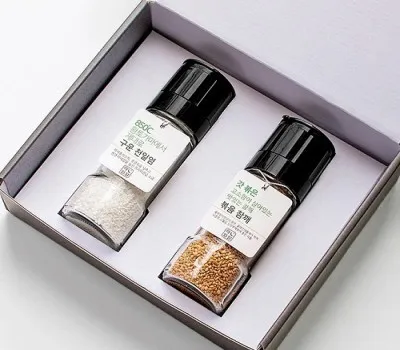 제주도판촉물 무료 샘플 받는 방법 5 850º 제대로 구운 최상급 소금 글라인더 원형120ml 2조세트