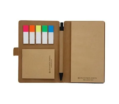 학교 판촉물로 학부모 신뢰도와 학교 이미지 향상 2 크라프트 수첩형메모_대