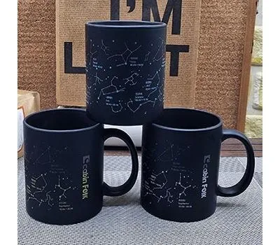 정읍판촉물 박람회 준비 D-30, 서두르세요! 5 별자리 직선 무광블랙 변색머그컵