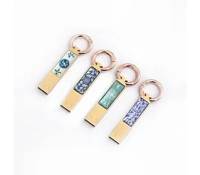 명품자개 판촉물 최소 수량 없는 업체 4 나빌레라 도자문 자개 스틱 USB 32G