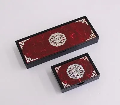 명품자개 판촉물 기념품 제작 추천 5 나빌레라 쌍학자개필함 명함함세트