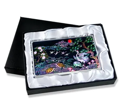 산본판촉물 로컬 크리에이터와 협업하기 5 십장생도 자개 명함케이스