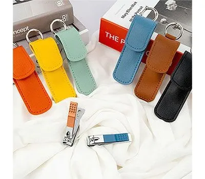 동해판촉물 지역 특산품과 연계한 아이디어 2 실버링 가죽포켓 휴대용 손톱깎이