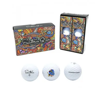 강원판촉물 로컬 크리에이터와 협업하기 4 세인트나인Q소프트 화이트 골프공 6구
